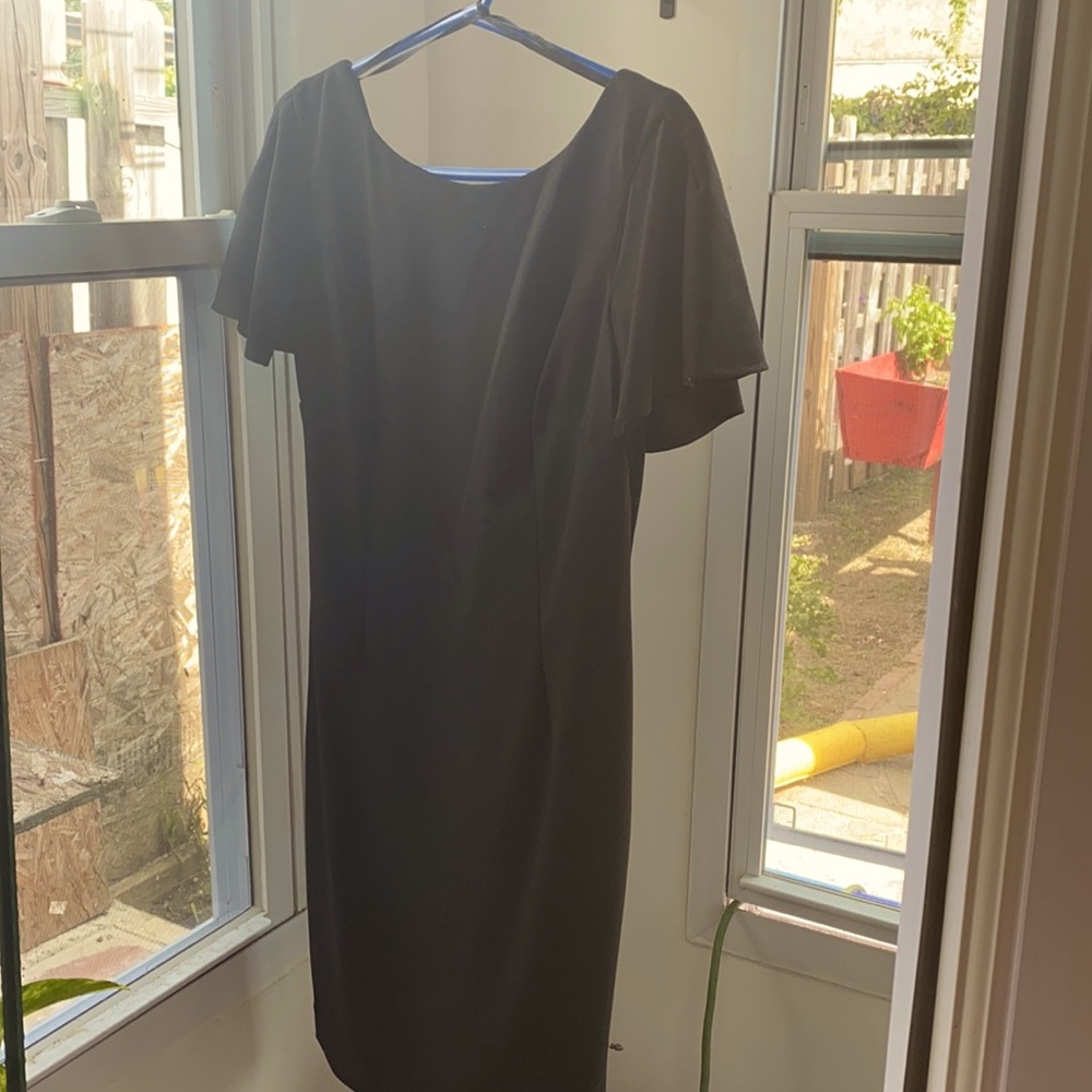 Black knee length dress